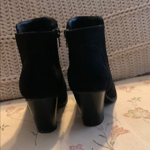 Black Suede Ankle Boots - Picture 3 of 5